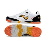 Joma Top Flex 24 White Black and Orange Indoor IC Football Boot