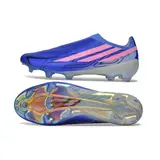 Adidas F50 Hyperfast Laceless Elite Blue and Pink Firm Ground FG Football Boot