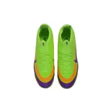 Nike Air Zoom Mercurial Vapor 17 Elite Green and Purple Turf TF Kids Football Boot