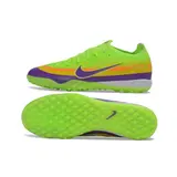 Nike Air Zoom Mercurial Vapor 17 Elite Green and Purple Turf TF Kids Football Boot