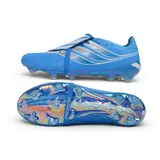 Adidas Predator 27 Elite Tongue Light Blue and White Firm Ground FG Football Boot