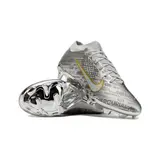 Nike Zoom Mercurial Vapor 15 Elite Silver Firm Ground FG Kids Football Boot
