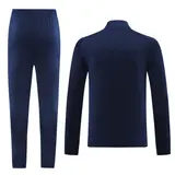 Nike Navy Blue and White Cold Set Quarter-Zip Top and Pants
