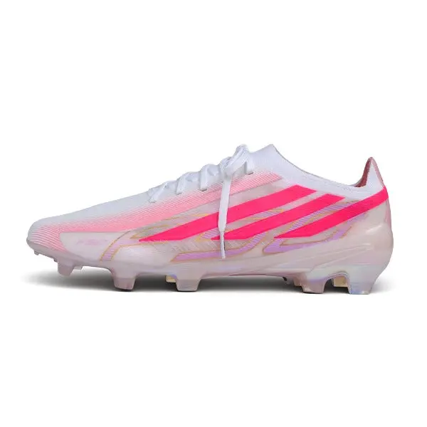 Adidas F50 Hyperfast Elite Pink and White Firm Ground FG Football Boot