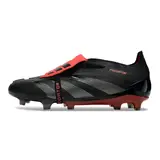 Adidas Predator 30 Elite Tongue Black and Red Firm Ground FG Football Boot - Black/Red