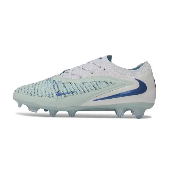 Nike Phantom 6 Elite White and Light Blue Firm Ground FG Football Boot