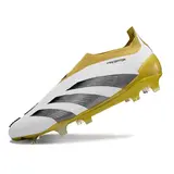 Adidas Predator 30 Elite Laceless White and Yellow Firm Ground FG Football Boot