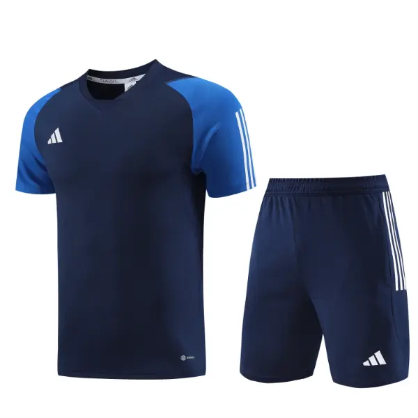 Adidas Dark Blue Training Set T-Shirt and Shorts