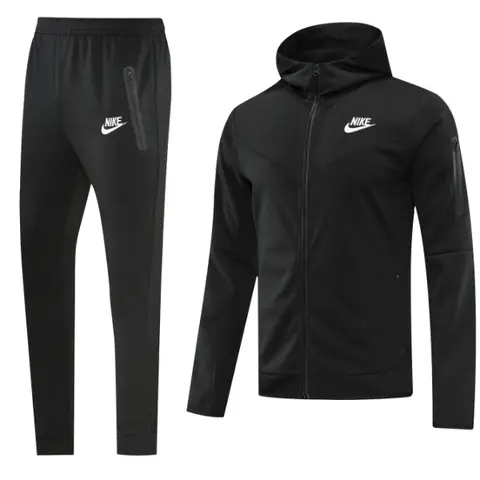 Nike Tech Fleece Black Cold Set Coat and Pants