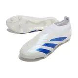 Adidas Predator 30 Elite Laceless White and Blue Kvaratskhelia Pack Firm Ground FG Football Boot