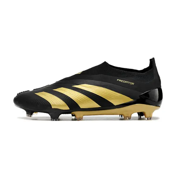 Adidas Predator 30 Elite Laceless Black and Gold Firm Ground FG Football Boot