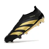 Adidas Predator 30 Elite Laceless Black and Gold Firm Ground FG Football Boot