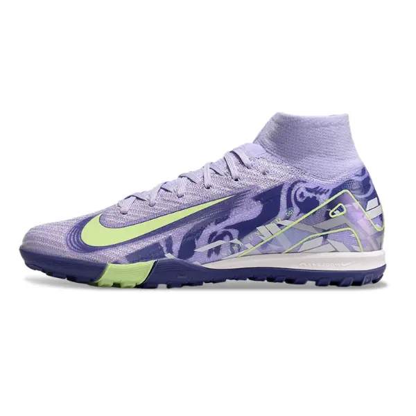 Nike Zoom Mercurial Superfly 10 Elite Kids Turf TF Football Boot - Lilac/Volt