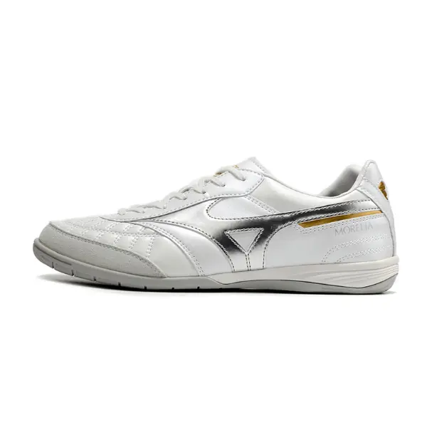 Mizuno Morelia Sala Japan IC White and Silver Futsal Football Boot