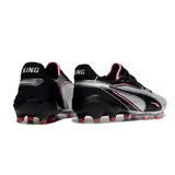 Puma King Ultimate Gray Black and Pink Firm Ground FG Football Boot