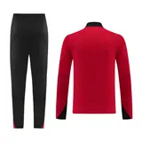 Nike Red and Black Cold Set Quarter-Zip Top and Pants - Red/Black Shoulder