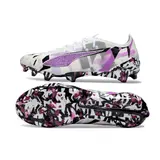 Puma Ultra 5 Carbon White Purple and Black Firm Ground FG Football Boot
