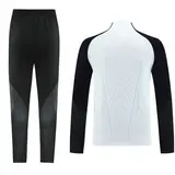 Nike White and Black Cold Set Quarter-Zip Top and Pants