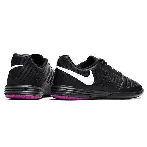 Nike Lunar Gato II Black and Pink Indoor IC Football Boot