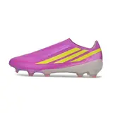 Adidas F50 Hyperfast Laceless Elite Pink and Yellow Firm Ground FG Football Boot