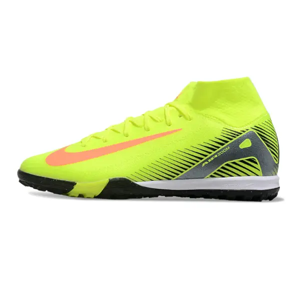 Nike Zoom Mercurial Superfly 10 Elite Yellow Turf TF Football Boot