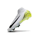Nike Air Zoom Mercurial Superfly 10 Elite White and Light Green Firm Ground FG Football Boot