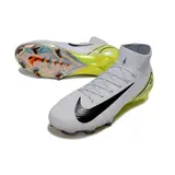 Nike Air Zoom Mercurial Superfly 10 Elite White and Light Green Firm Ground FG Football Boot