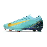 Nike Air Zoom Mercurial Vapor 16 Elite Light Blue Firm Ground FG Football Boot - Aqua/Gold