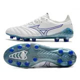 Mizuno Morelia Neo III Pro White and Blue Firm Ground FG Football Boot