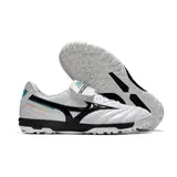 Mizuno Morelia Sala Classic White Black and Blue Turf TF Football Boot
