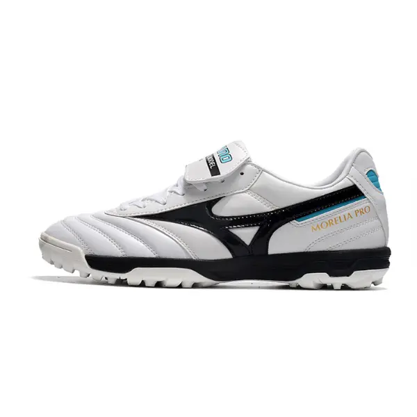 Mizuno Morelia Sala Classic White Black and Blue Turf TF Football Boot