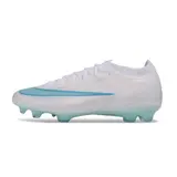 Nike Air Zoom Mercurial Vapor 17 Elite White and Light Blue Firm Ground FG Football Boot