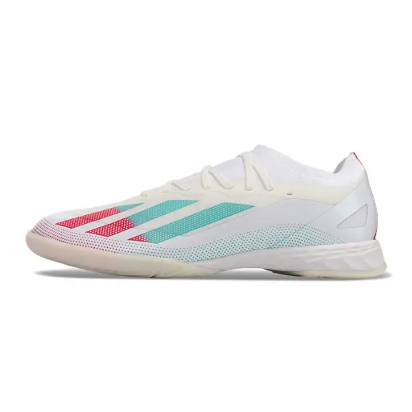 Adidas X Crazyfast.1 White Purple and Blue Indoor IC Football Boot