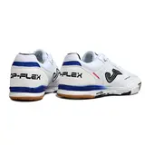 Joma Top Flex Rebound White Indoor IC Football Boot - Blue/Gum Sole