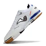 Joma Top Flex Rebound White Indoor IC Football Boot - Blue/Gum Sole