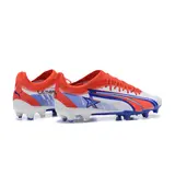 Puma Ultra Ultimate Black and White Firm Ground FG Football Boot - White/Orange