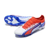 Puma Ultra Ultimate Black and White Firm Ground FG Football Boot - White/Orange