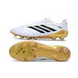Adidas Copa Pure 4 Laceless Elite White and Yellow Firm Ground FG Football Boot