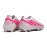 Adidas F50 Hyperfast Laceless Elite Light Pink and White Firm Ground FG Football Boot