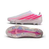 Adidas F50 Hyperfast Laceless Elite Light Pink and White Firm Ground FG Football Boot