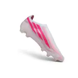 Adidas F50 Hyperfast Laceless Elite Light Pink and White Firm Ground FG Football Boot