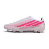 Adidas F50 Hyperfast Laceless Elite Light Pink and White Firm Ground FG Football Boot