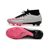 Nike Zoom Mercurial Superfly 9 Academy Gray and Pink Firm Ground FG Football Boot