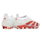 Adidas Predator 30 Elite Laceless Black and Red Firm Ground FG Football Boot