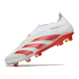 Adidas Predator 30 Elite Laceless Black and Red Firm Ground FG Football Boot