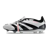 Adidas Predator 30 Elite Tongue Silver and Black Firm Ground FG Football Boot