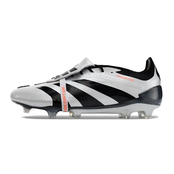 Adidas Predator 30 Elite Tongue Silver and Black Firm Ground FG Football Boot