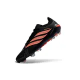 Adidas Predator 26 Elite Black and Orange Firm Ground FG Football Boot - Coral