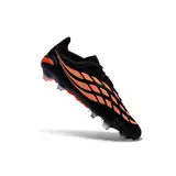 Adidas Predator 26 Elite Black and Orange Firm Ground FG Football Boot - Coral