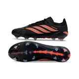 Adidas Predator 26 Elite Black and Orange Firm Ground FG Football Boot - Coral